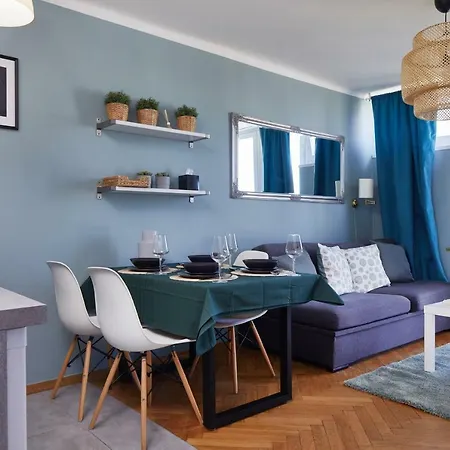 公寓 Chlodna Sky Blue Apartment 华沙