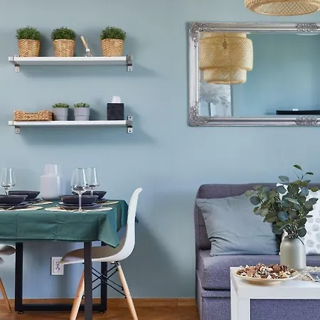 公寓 Chlodna Sky Blue Apartment *